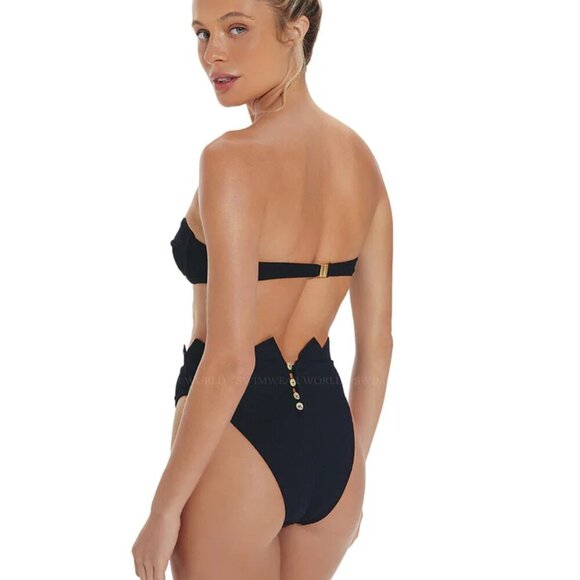 New Vix Firenze Imani High Waisted Hot Pants Swim Bikini Bottoms X-Small NWT - Picture 6 of 10